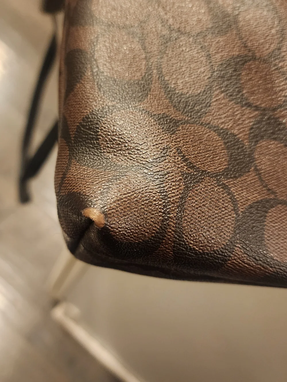 Coach Brown Signature Crossbody Bag - Brown